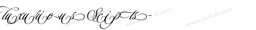 luxurious Scipts字体转换